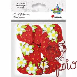 Naklejka Craft-Fun Series TRUSKAWKI filcowa 395984 TITANUM