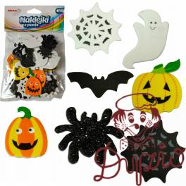 Naklejki z pianki HALLOWEEN dynie, duchy, koty,pajęczyny, nietoperze (40 szt.) PVH3 BREWIS Naklejki z pianki HALLOWEEN dynie, duchy, koty,pajęczyny, nietoperze (40 szt.) PVH3 BREWIS