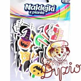 Naklejki z pianki HALLOWEEN pająki, eliksiry, nietoperze,trumny (32 szt.) PVH5 BREWIS Naklejki z pianki HALLOWEEN pająki, eliksiry, nietoperze,trumny (32 szt.) PVH5 BREWIS