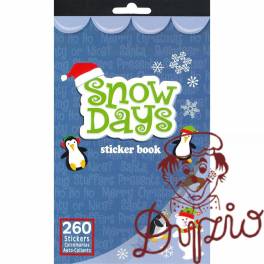 Naklejki SNOW DAYS 3 wzory x 2 ark., 260 szt. 486342 TITANUM