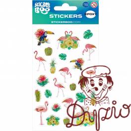 Naklejki 100x200mm FLAMINGI 537783 STICKERBOO