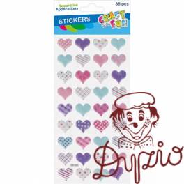 Naklejki Puffy SERCA 36szt 545809 CRAFT WITH FUN