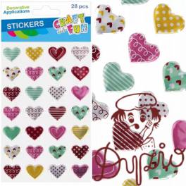 Naklejki SERCA metalik 28szt 545814 CRAFT WITH FUN Naklejki SERCA metalik 28szt 545814 CRAFT WITH FUN
