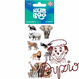 Naklejki 66x126mm DZIKIE ZWIERZĘTA 550332 STICKERBOO Naklejki 66x126mm DZIKIE ZWIERZĘTA 550332 STICKERBOO