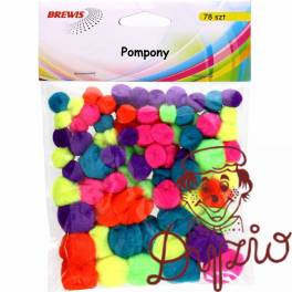 Pompony neonowe 78 sztuk POM03 BREWIS Pompony neonowe 78 sztuk POM03 BREWIS
