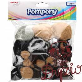 Pompony zwierzęta 54 szt. POM16 BREWIS