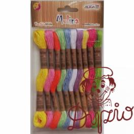 Mulina mix 10 kol. dł.8 m na blistrze MUL-3129 ALIGA Mulina mix 10 kol. dł.8 m na blistrze MUL-3129 ALIGA