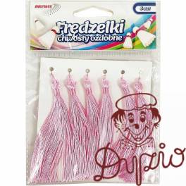 Frędzelki (chwosty ozdobne) FR6 (6 sztuk) 8 cm różowe BREWIS Frędzelki (chwosty ozdobne) FR6 (6 sztuk) 8 cm różowe BREWIS
