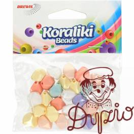 Koraliki akrylowe mix. kolorów pastel KX8 (20g) KZ8 BREWIS Koraliki akrylowe mix. kolorów pastel KX8 (20g) KZ8 BREWIS