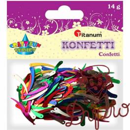 Konfetti kość słoniowa mix kolorów 14g 284857 TITANUM Konfetti kość słoniowa mix kolorów 14g 284857 TITANUM