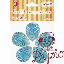 Kryształki samoprzylepne łezki opalizujące 40 mm, (5 szt.) JET-3300 ALIGA Kryształki samoprzylepne łezki opalizujące 40 mm, (5 szt.) JET-3300 ALIGA