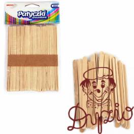 Patyczki kreatywne drewniane 140mm naturalne (50szt.) PN140 BREWIS Patyczki kreatywne drewniane 140mm naturalne (50szt.) PN140 BREWIS