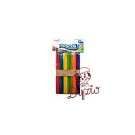 Patyczki kreatywne drewniane 140mm jumbo mix kolor (50szt.) PKD140 BREWIS Patyczki kreatywne drewniane 140mm jumbo mix kolor (50szt.) PKD140 BREWIS