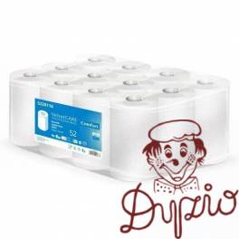 Ręcznik papierowy AFH VELVETCare rola MINI 52m biały (12 rolek) 2 warstwy celuloza 5220116 Ręcznik papierowy AFH VELVETCare rola MINI 52m biały (12 rolek) 2 warstwy celuloza 5220116