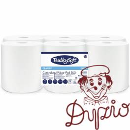 Ręcznik papierowy w roli BulkySoft MIDI classic(6 rolek) biały 1warstwa 300m celuloza centralne dozowanie 96604 Ręcznik papierowy w roli BulkySoft MIDI classic(6 rolek) biały 1warstwa 300m celuloza centralne dozowanie 96604
