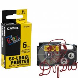 Taśma do D XR 6YW1 żółta CASIO Taśma do D XR 6YW1 żółta CASIO
