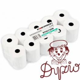 Rolki termiczne 57x25m 10szt EMERSON rt05725wkbpaf BPA FREE bez bisfenolu Rolki termiczne 57x25m 10szt EMERSON rt05725wkbpaf BPA FREE bez bisfenolu