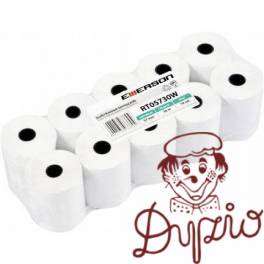 Rolki termiczne 57mmx10m (10szt) EMERSON rt05710wkbpaf BPA FREE bez bisfenolu Rolki termiczne 57mmx10m (10szt) EMERSON rt05710wkbpaf BPA FREE bez bisfenolu