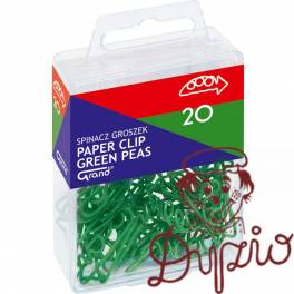Spinacz GROSZEK zielony T4 GRAND 20szt 110-1702 Spinacz GROSZEK zielony T4 GRAND 20szt 110-1702