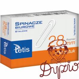 Spinacze biurowe 28mm (100szt.) GS140-B TETIS Spinacze biurowe 28mm (100szt.) GS140-B TETIS