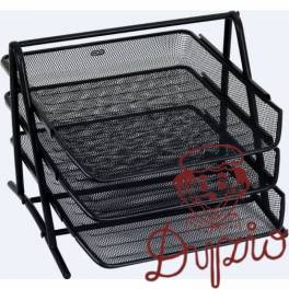 Stojak na dokumenty czarny metalowy 3-szufladki GR-069 GRAND 120-1117 Stojak na dokumenty czarny metalowy 3-szufladki GR-069 GRAND 120-1117