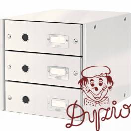 Pojemnik z 3 szufladami biały C&S WOW 60480001 Leitz