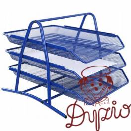 Półka na dokumenty NATUNA A4 siatka niebieska (3szt) 350x300x275mm Półka na dokumenty NATUNA A4 siatka niebieska (3szt) 350x300x275mm
