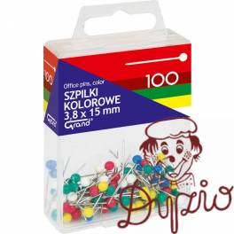 Szpilki kolorowe 3,8x15mm 100 T4 110-1671 GRAND Szpilki kolorowe 3,8x15mm 100 T4 110-1671 GRAND