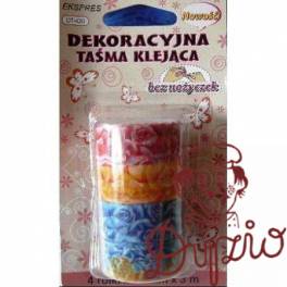 Taśma dekoracyjna RÓŻE 15x3(4) DT-420 DTA 15007 Taśma dekoracyjna RÓŻE 15x3(4) DT-420 DTA 15007