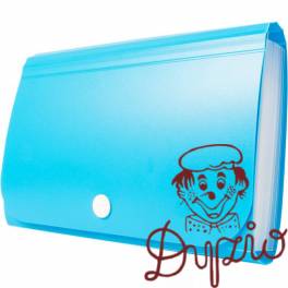 Teczka harmonijkowa PP na zatrzask niebieska 178x118x31mm BT613-N TETIS Teczka harmonijkowa PP na zatrzask niebieska 178x118x31mm BT613-N TETIS