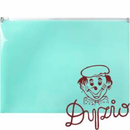 Teczka na dokumenty A4 na suwak PP pastelowy zielony TSP-A4-04 BIURFOL
