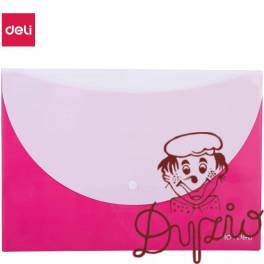 Teczka kopertowa na zatrzask A4 RIO różowa E38977 PINK DELI Teczka kopertowa na zatrzask A4 RIO różowa E38977 PINK DELI