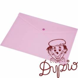 Teczka kopertowa DL FOKUS przezroczyta różowa 0410-0037-13 Panta Plast
