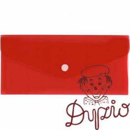 Teczka kopertowa na dokumenty DL satyna PP czerwona TKS-03-01 BIURFOL Teczka kopertowa na dokumenty DL satyna PP czerwona TKS-03-01 BIURFOL
