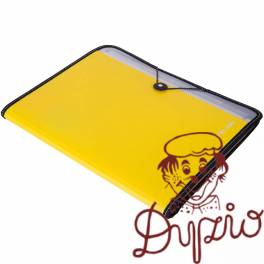 Teczka z gumką A4 7-przegródek RIO żółta 38965 YELLOW DELI Teczka z gumką A4 7-przegródek RIO żółta 38965 YELLOW DELI