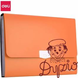 Teczka z rączką 7-przegródek RIO pomarańczowa 38125 ORANGE DELI