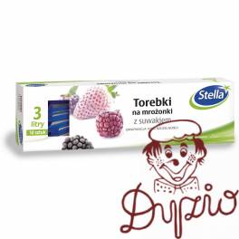 Torebki na mrożonki(3L 10szt) z suwakiem STELLA W-9664 Torebki na mrożonki(3L 10szt) z suwakiem STELLA W-9664