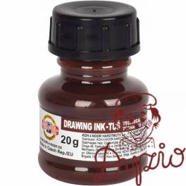 Tusz kreślarski 20g brązowy 141727/1417009 KOH-I-NOOR Tusz kreślarski 20g brązowy 141727/1417009 KOH-I-NOOR