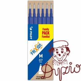Wkład FRIXION 0,7mm niebieski (6 sztuk) Family PACK BLS-FR7-L-S6-E PILOT Wkład FRIXION 0,7mm niebieski (6 sztuk) Family PACK BLS-FR7-L-S6-E PILOT