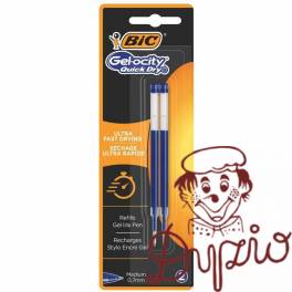 Wkład GEL QUICKDRY niebieski blister (2) 967378 BIC
