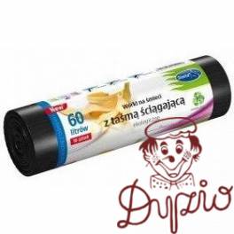 Worki na śmieci 60L LDPE ekologiczne z taśmą (10szt) STELLA WNS-4256 Worki na śmieci 60L LDPE ekologiczne z taśmą (10szt) STELLA WNS-4256