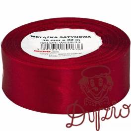Wstążka satynowa 38mm/32m 33 bordowa BREWIS Wstążka satynowa 38mm/32m 33 bordowa BREWIS