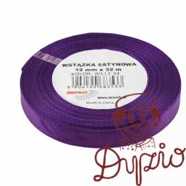 Wstążka satynowa 12mm/32m fioletowy BREWIS Wstążka satynowa 12mm/32m fioletowy BREWIS