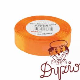 Wstążka satynowa 25mm/32m pomarańczowa BREWIS Wstążka satynowa 25mm/32m pomarańczowa BREWIS