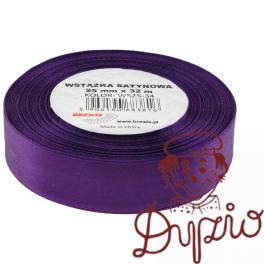 Wstążka satynowa 25mm/32m fiolet BREWIS Wstążka satynowa 25mm/32m fiolet BREWIS