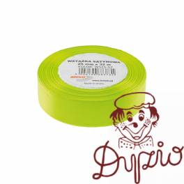 Wstążka satynowa 25mm/32m limonka BREWIS Wstążka satynowa 25mm/32m limonka BREWIS