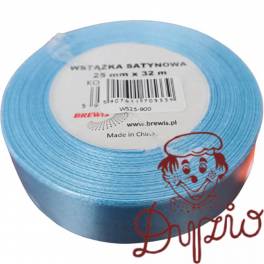Wstążka satynowa 25mm/32m błękitny 900 BREWIS Wstążka satynowa 25mm/32m błękitny 900 BREWIS