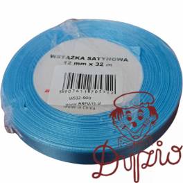 Wstążka satynowa 12mm/32m błękitna 900 BREWIS Wstążka satynowa 12mm/32m błękitna 900 BREWIS
