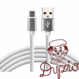 Kabel USB-A - USB-C 1m 3A silikonowy biały EVERACTIVE (CBS-1CW) Kabel USB-A - USB-C 1m 3A silikonowy biały EVERACTIVE (CBS-1CW)