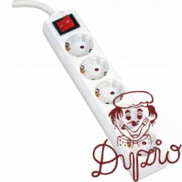 Listwa zasilająca 5g/5m biała OMEGA 16A/3500W (43701) Listwa zasilająca 5g/5m biała OMEGA 16A/3500W (43701)